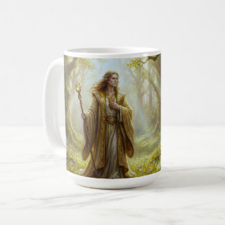  Enchanted Woodland Wizard Fantasy Art Kaffemugg