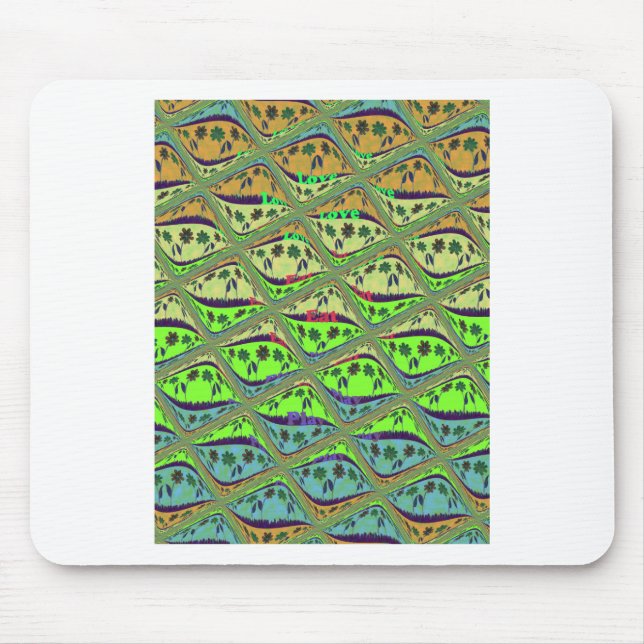 Enchantic Garden Checkered Blommigt Beauty Musmatta (Framsidan)