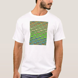 Enchantic Garden Checkered Blommigt Beauty T-shirt