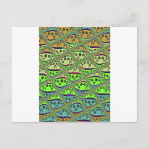 Enchantic Garden Checkered Blommigt Beauty Vykort