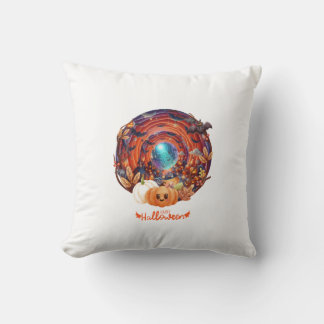Enchanting 3D Halloween Spiral Kudde