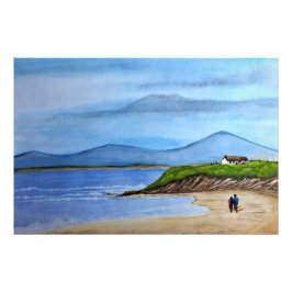 Enchanting Bluff by the Sea Fototryck