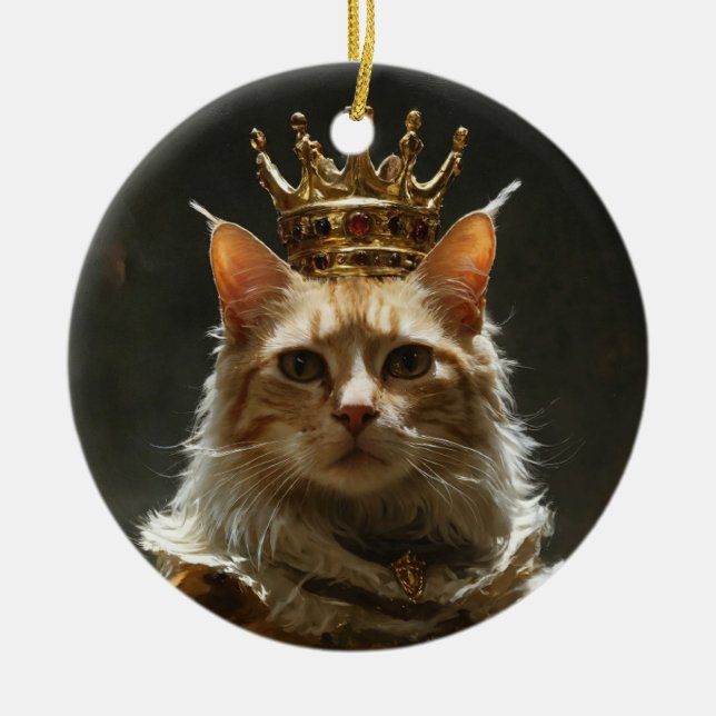 "Enchanting Cat Ornaments" Julgransprydnad Keramik (Framsidan)