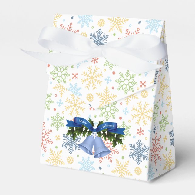 Enchanting Christmas Tent Favor Box Presentaskar (Framsidan Sidan)