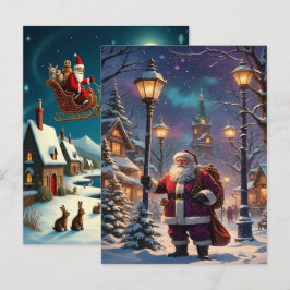 Enchanting Christmas Winter Village Wallpaper 2025 Helg Vykort
