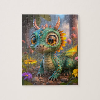 Enchanting Dragon Garden 110-Biet Kids Puzzle Pussel