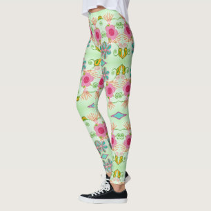 Enchanting Eclectic Garden: Diverse Blommigt Beaut Leggings