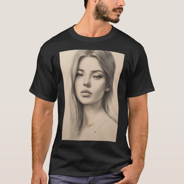 Enchanting Elegance: Blommigt Dream Graphic Tee (Framsida)