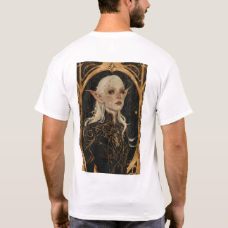 Enchanting Elven Woman Porträtt | Fantasy T-Shirt