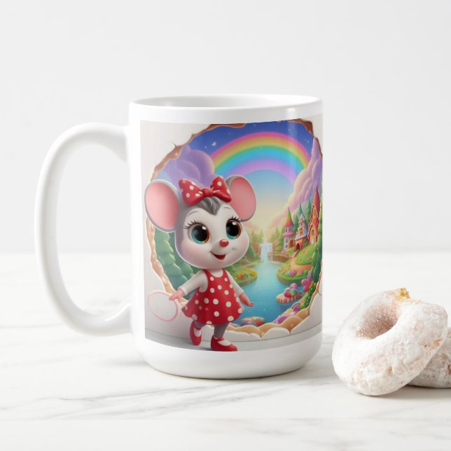 Enchanting Fairytale Mouse Kaffemugg (Med munk)
