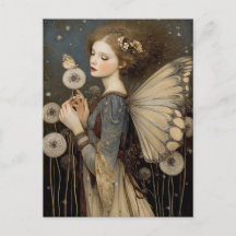 Enchanting Fantasy Fairy & Dandelion Magical Art 