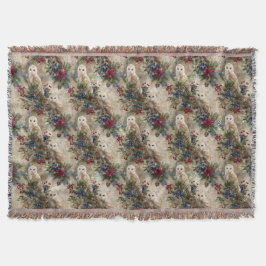 Enchanting Floral Owl Filt