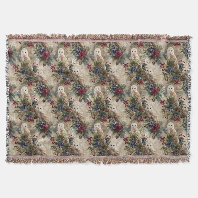 Enchanting Floral Owl Filt (Framsidan)