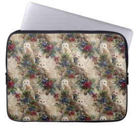 Enchanting Floral Owl Laptop Fodral