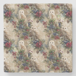 Enchanting Floral Owl Stenunderlägg