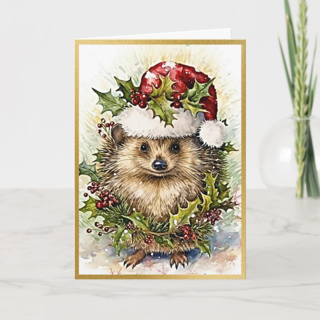 Enchanting Forest Friend Hedgehog Kort (Framsida)