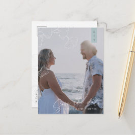 Enchanting Ginkgo Biloba Announcement Postcard Meddelande Vykort