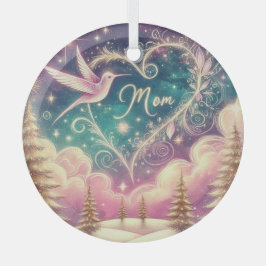 Enchanting glass MoM Christmas ornament