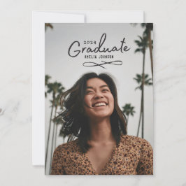 Enchanting Grad Photo Announcement Meddelande