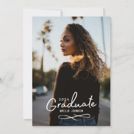 Enchanting Grad Photo Announcement Meddelande