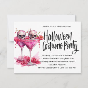 Enchanting Halloween Costume Party Inbjudningar