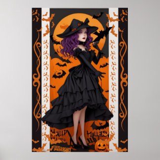 Enchanting Halloween Wall Art for Spooky Home Deco Poster