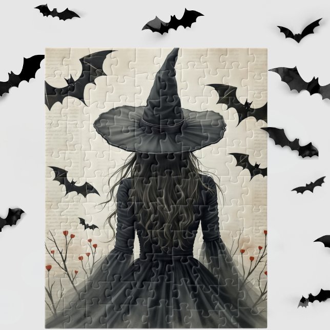 Enchanting Halloween Witch Pussel (Skapare uppladdad)