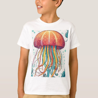 Enchanting Jellyfish Printing Kids' T-Shirt