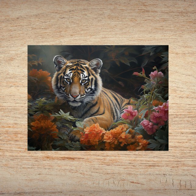 Enchanting Jungle Unge - Magic Watercolor Tiger Poster (Skapare uppladdad)