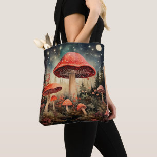 Enchanting Magic Fairy Mushroom Background Tygkasse