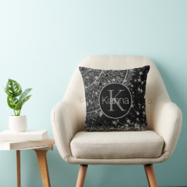 Enchanting Mandala Personlig Stars Monogram Kudde