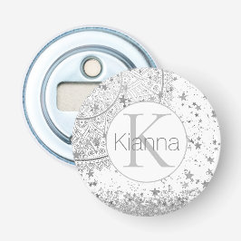 Enchanting Mandala Pesonalized Stars Monogram Flasköppnare