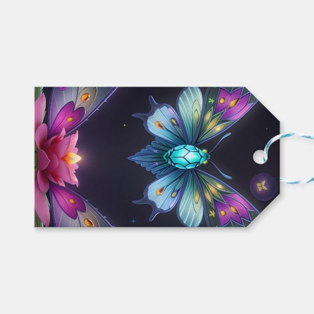 Enchanting Moonlit Fairy Presentetikett (Framsidan (Horisontell))