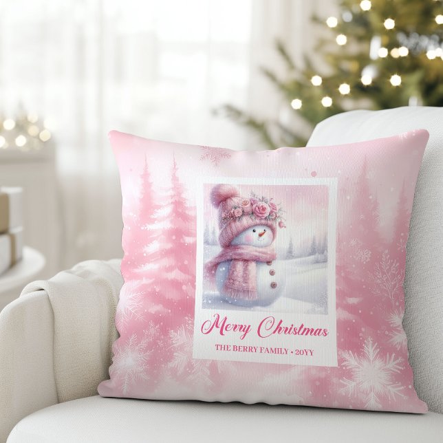 Enchanting Pinkmas Forest Scene Kids Pillow Gift Kudde (Enchanting Pinkmas Forest Scene Kids Pillow Gift)