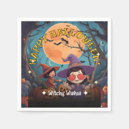 Enchanting Pumpkin Patch Halloween fest Napkins Pappersservett