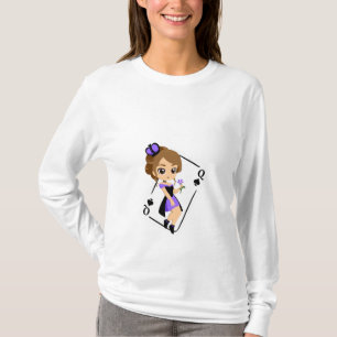 "Enchanting Queen of Spades Women's Långärmad" T Shirt