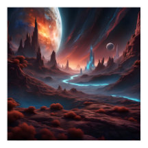 Enchanting Sci-Fi Surreal Extraterrestrial World