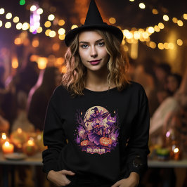 Enchanting Spellcaster Halloween Anime Witch Long T Shirt