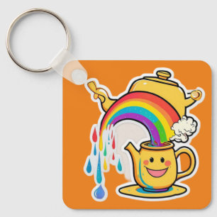 "Enchanting Tekanna Rainbow Pour" Nyckelring