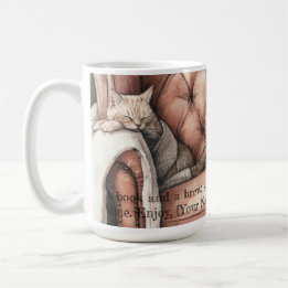 Enchanting Watercolor Booklover Mugg