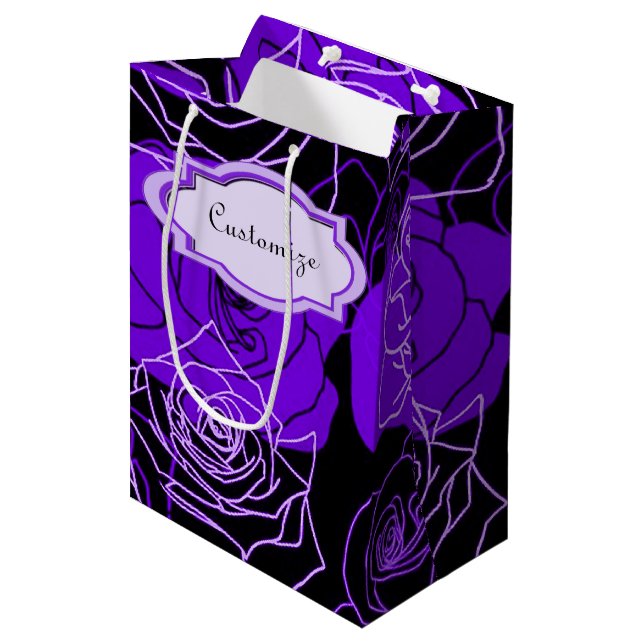 EnchantLila Ro Blommigt Gift Bag (Framsidan Vinklad)
