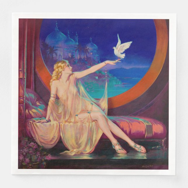 Enchantment Arabian Haseki Sultans Princess 1925 Pappersservett (Framsida)