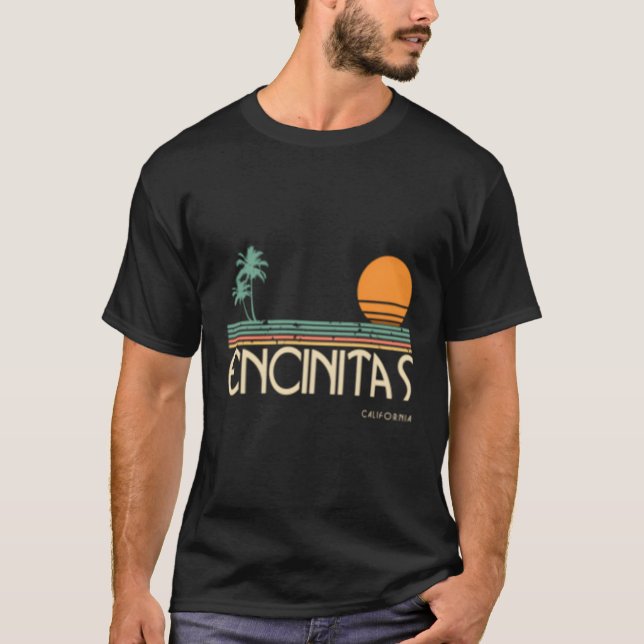 Encinitas California T Shirt (Framsida)