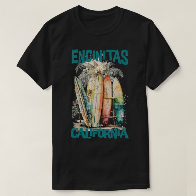 Encinitas California T Shirt (Design framsida)