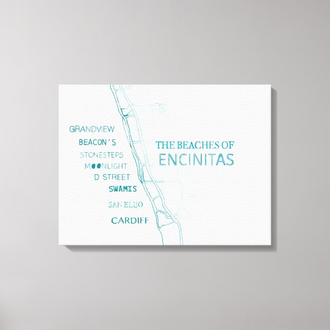 Encinitas Canvas stränder (Framsida)