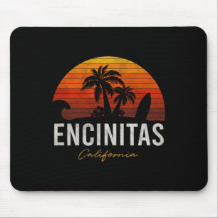 Encinitas Kalifornien Ca Palms Surf Solnedgång Vin Musmatta