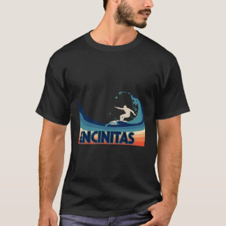 Encinitas Retro Surfa Travel Souvenir Clothes for T Shirt