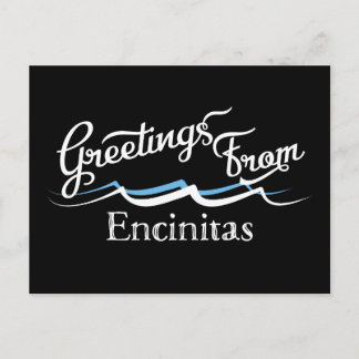 Encinitas Vatten Vinkarare Vykort