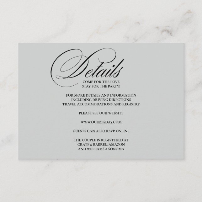 Enclosure Card Details Tilläggskort (Framsida)