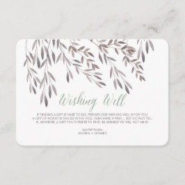 Enclosurekort till bröllopshoppbrunn med vilda blo tilläggskort